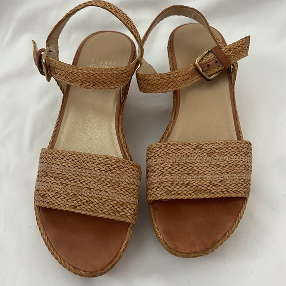 Stuart Weitzman woven leather 7M - Picture 3 of 12